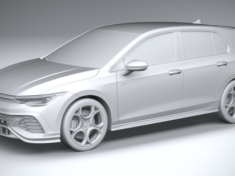 Volkswagen Golf Clubsport GTI 2025 Modelo 3D