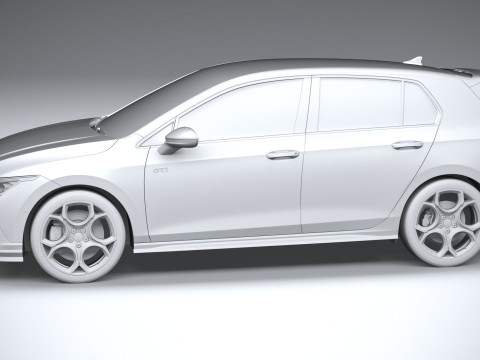 Volkswagen Golf Clubsport GTI 2025 Modelo 3D