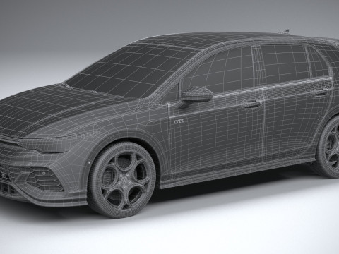 Volkswagen Golf Clubsport GTI 2025 Modelo 3D