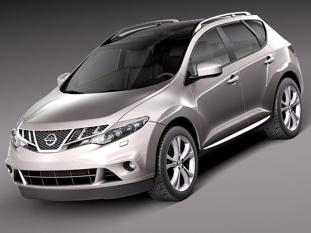 Nissan Murano 2012 3D Model .c4d .max .obj .3ds .fbx .stl .blend 