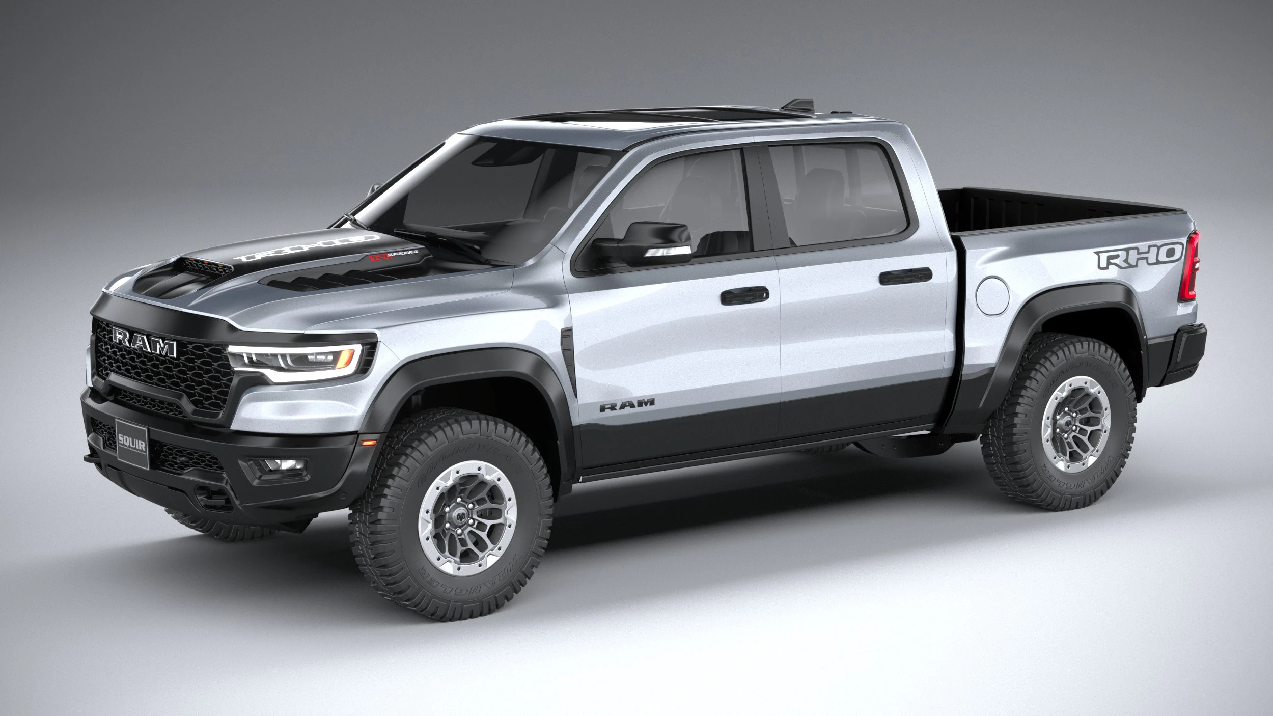 Ram 1500 RHO 2025 3D Model .c4d .max .obj .3ds .fbx .stl .blend