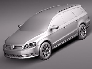 Volkswagen Passat Alltrack 2013 Model 3D