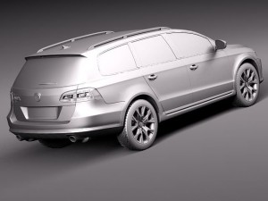 Volkswagen Passat Alltrack 2013 Model 3D