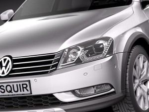 Volkswagen Passat Alltrack 2013 Model 3D
