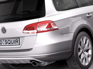 Volkswagen Passat Alltrack 2013 Model 3D