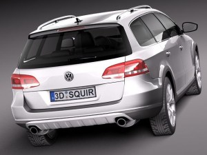 Volkswagen Passat Alltrack 2013 Model 3D