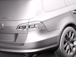 Volkswagen Passat Alltrack 2013 Model 3D