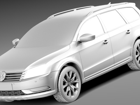 Volkswagen Passat Alltrack 2013 3D Model