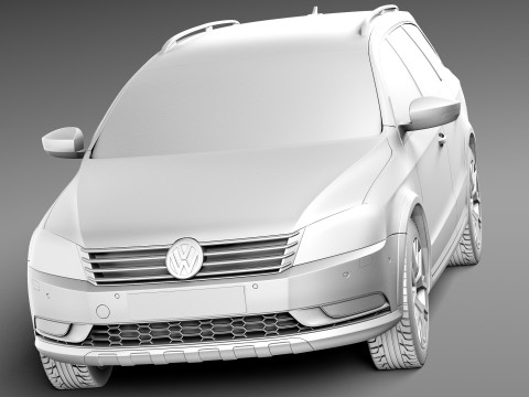 Volkswagen Passat Alltrack 2013 3D Model