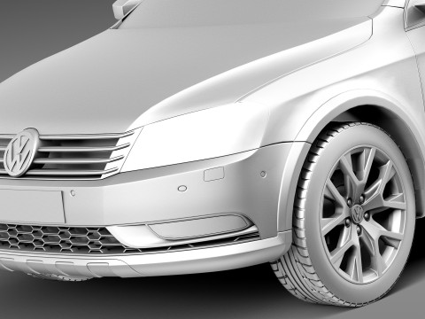 Volkswagen Passat Alltrack 2013 3D Model