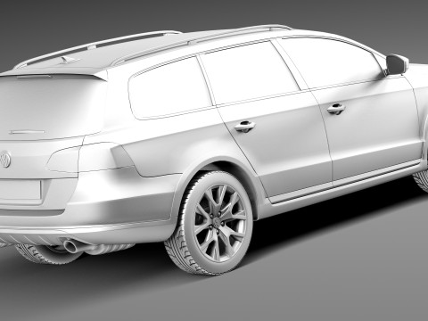 Volkswagen Passat Alltrack 2013 3D Model