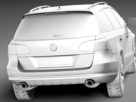 Volkswagen Passat Alltrack 2013 3D Model