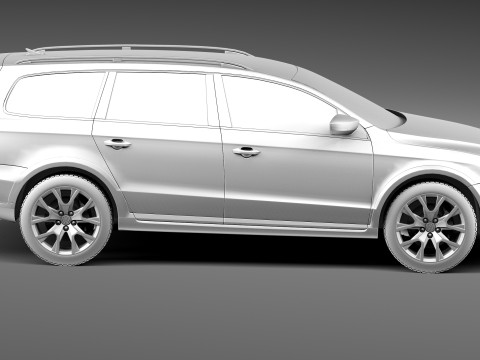 Volkswagen Passat Alltrack 2013 3D Model