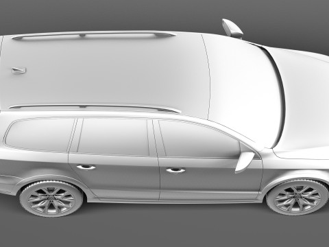 Volkswagen Passat Alltrack 2013 3D Model