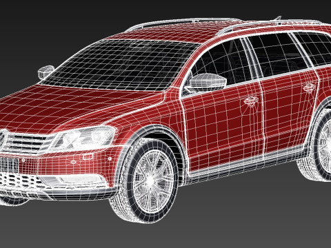 Volkswagen Passat Alltrack 2013 3D Model