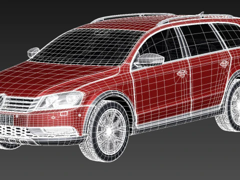 Volkswagen Passat Alltrack 2013 3D Model