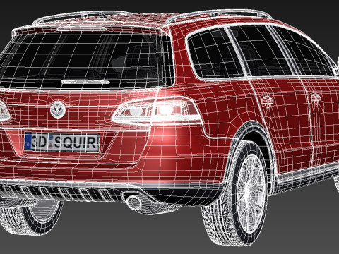 Volkswagen Passat Alltrack 2013 3D Model