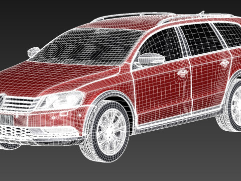 Volkswagen Passat Alltrack 2013 3D Model