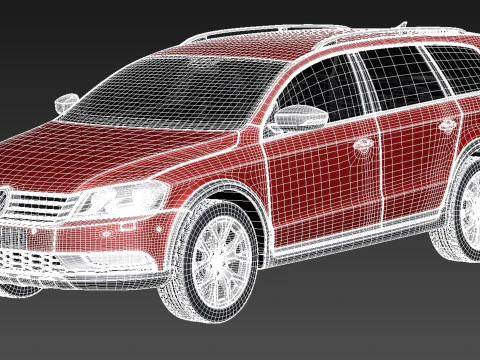Volkswagen Passat Alltrack 2013 3D Model