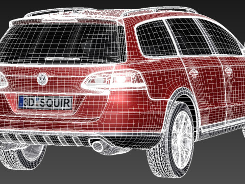 Volkswagen Passat Alltrack 2013 3D Model
