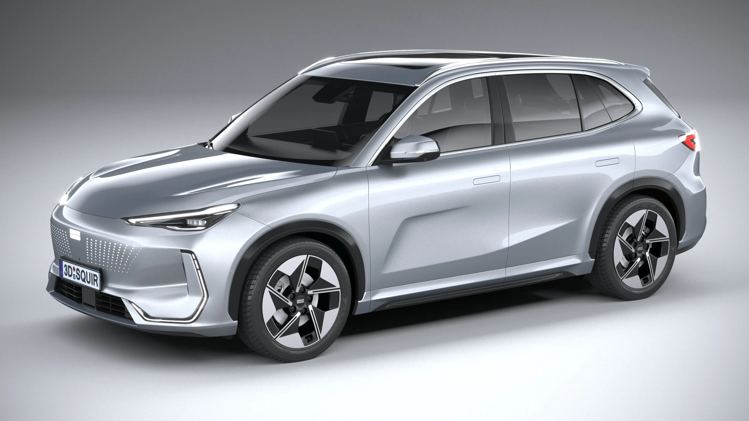 Geely Galaxy E5 2025 3D Model .c4d .max .obj .3ds .fbx .stl .blend 