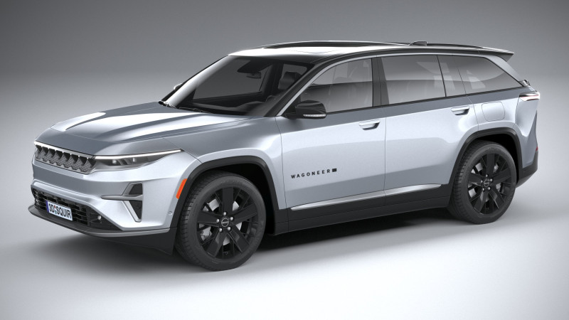 Jeep Wagoneer S 2024 Model 3D .c4d .max .obj .3ds .fbx .stl .blend 