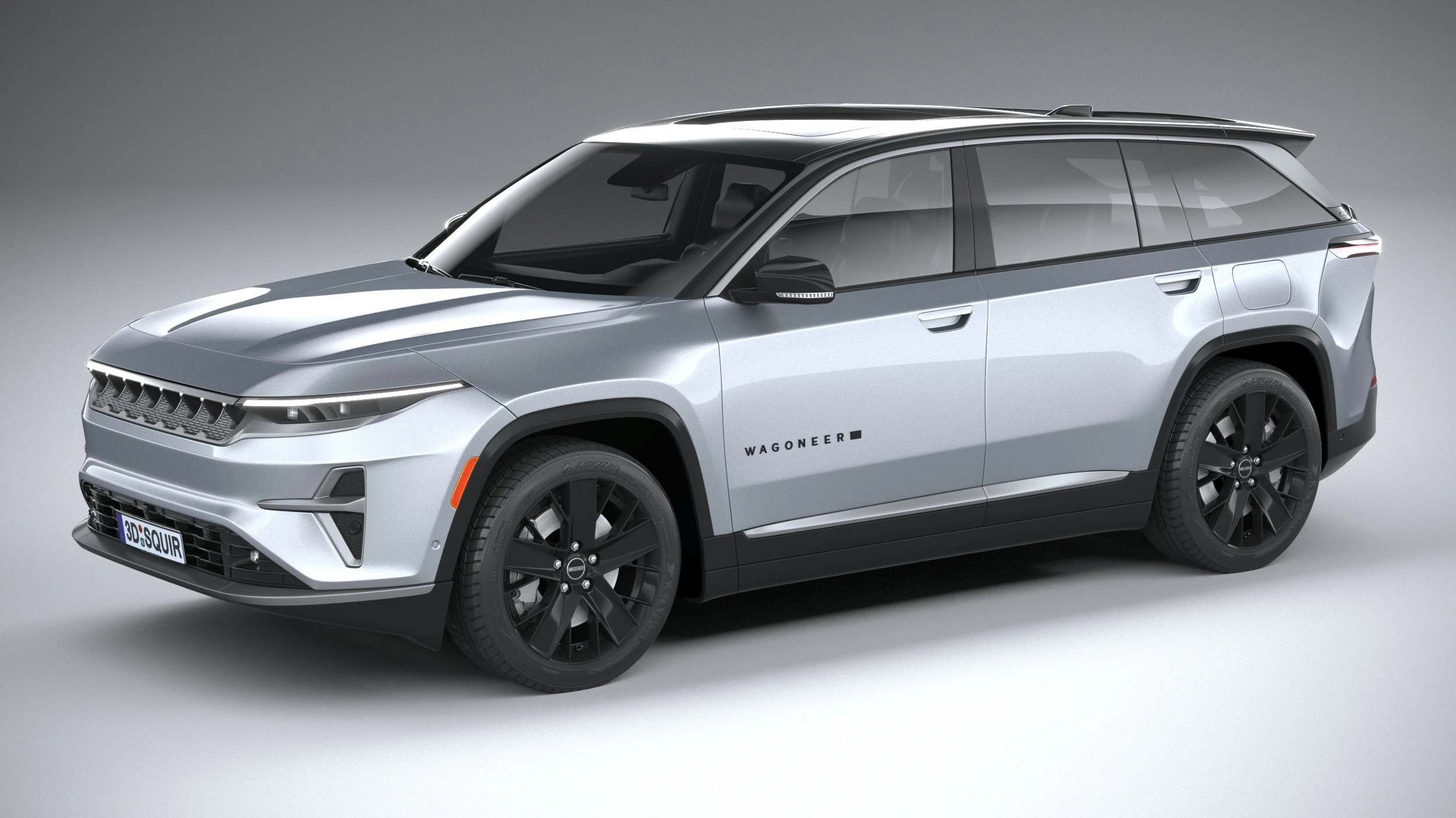 Jeep Wagoneer S 2024 3D Model .c4d .max .obj .3ds .fbx .stl .blend 