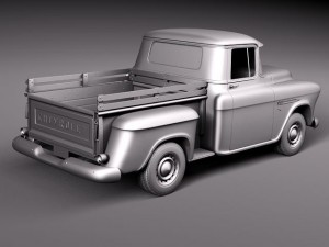 Chevrolet Pickup 1955 Modello 3D