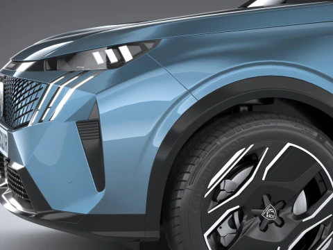 Peugeot E-5008 2025 3D Model