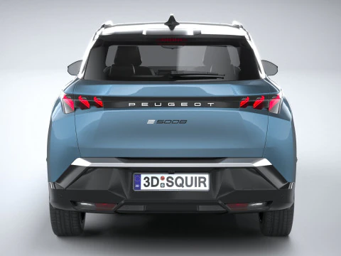 Peugeot E-5008 2025 3D Model