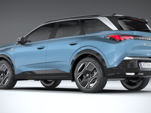 Peugeot E-5008 2025 Modèle 3D