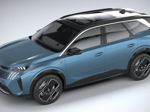 Peugeot E-5008 2025 3D Model