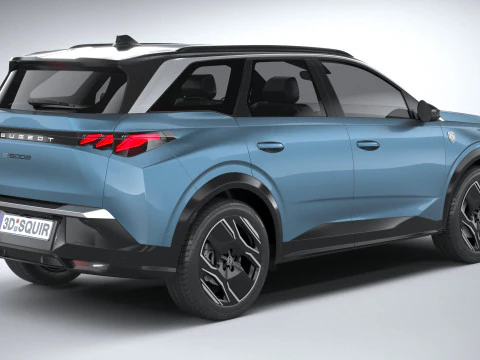 Peugeot E-5008 2025 3D Model