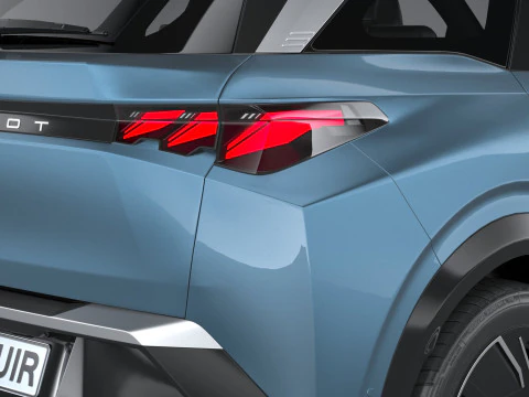Peugeot E-5008 2025 3D Model