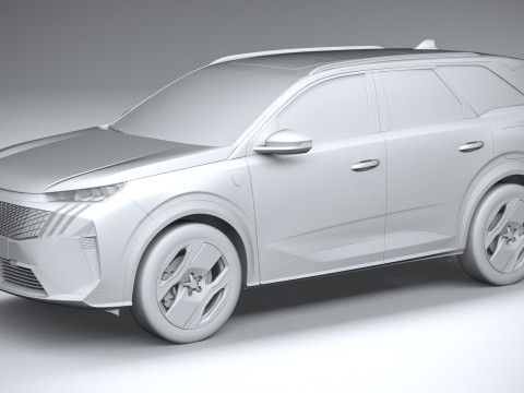 Peugeot E-5008 2025 Modèle 3D
