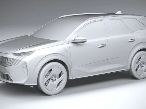 Peugeot E-5008 2025 3D Model