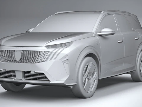 Peugeot E-5008 2025 3D Model
