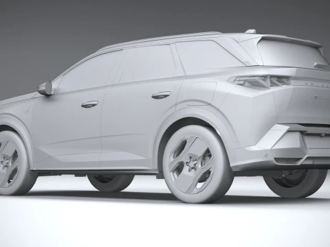 Peugeot E-5008 2025 3D Model