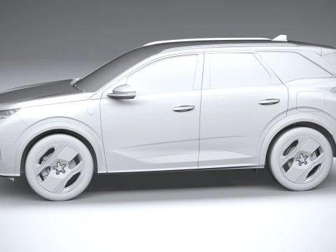 Peugeot E-5008 2025 3D Model