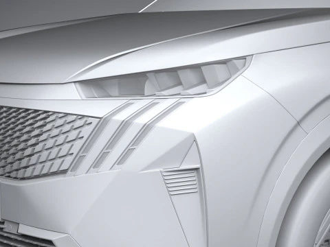 Peugeot E-5008 2025 3D Model