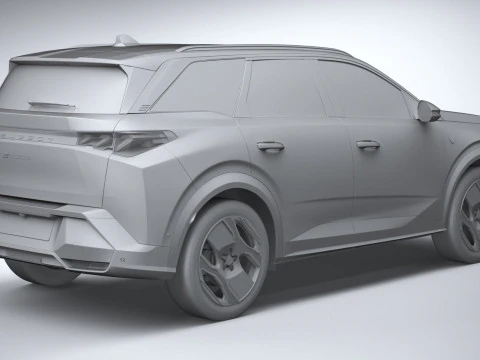 Peugeot E-5008 2025 3D Model