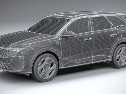 Peugeot E-5008 2025 3D Model