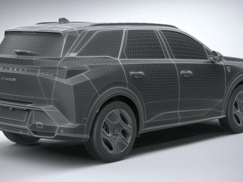 Peugeot E-5008 2025 3D Model