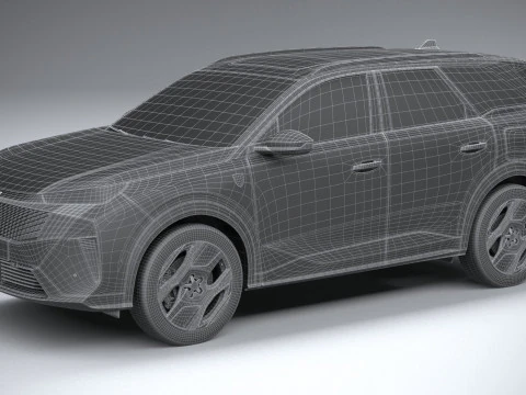 Peugeot E-5008 2025 3D Model