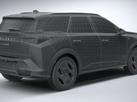 Peugeot E-5008 2025 3D Model