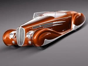 Delahaye T165 1939 3D Model