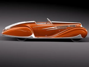 Delahaye T165 1939 3D Model