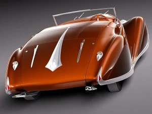 Delahaye T165 1939 3D Model