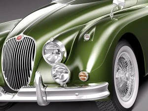 Jaguar XK150 Roadster 1957-1961 3D Model