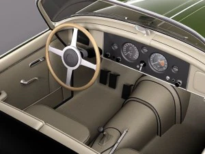 Jaguar XK150 Roadster 1957-1961 3D Model